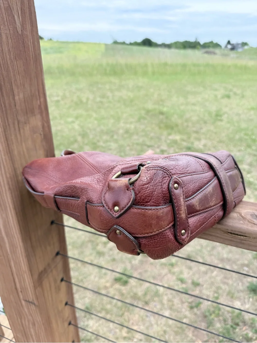 Vintage Micheal Kors Leather Hobo Bag